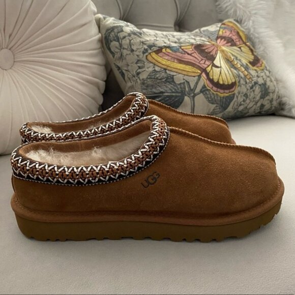 🚭🚭🚭🚭🚭🚭Brand New Women UGG Tasman Slippers Chestnut Size🚭🚭 - Picture 3 of 4
